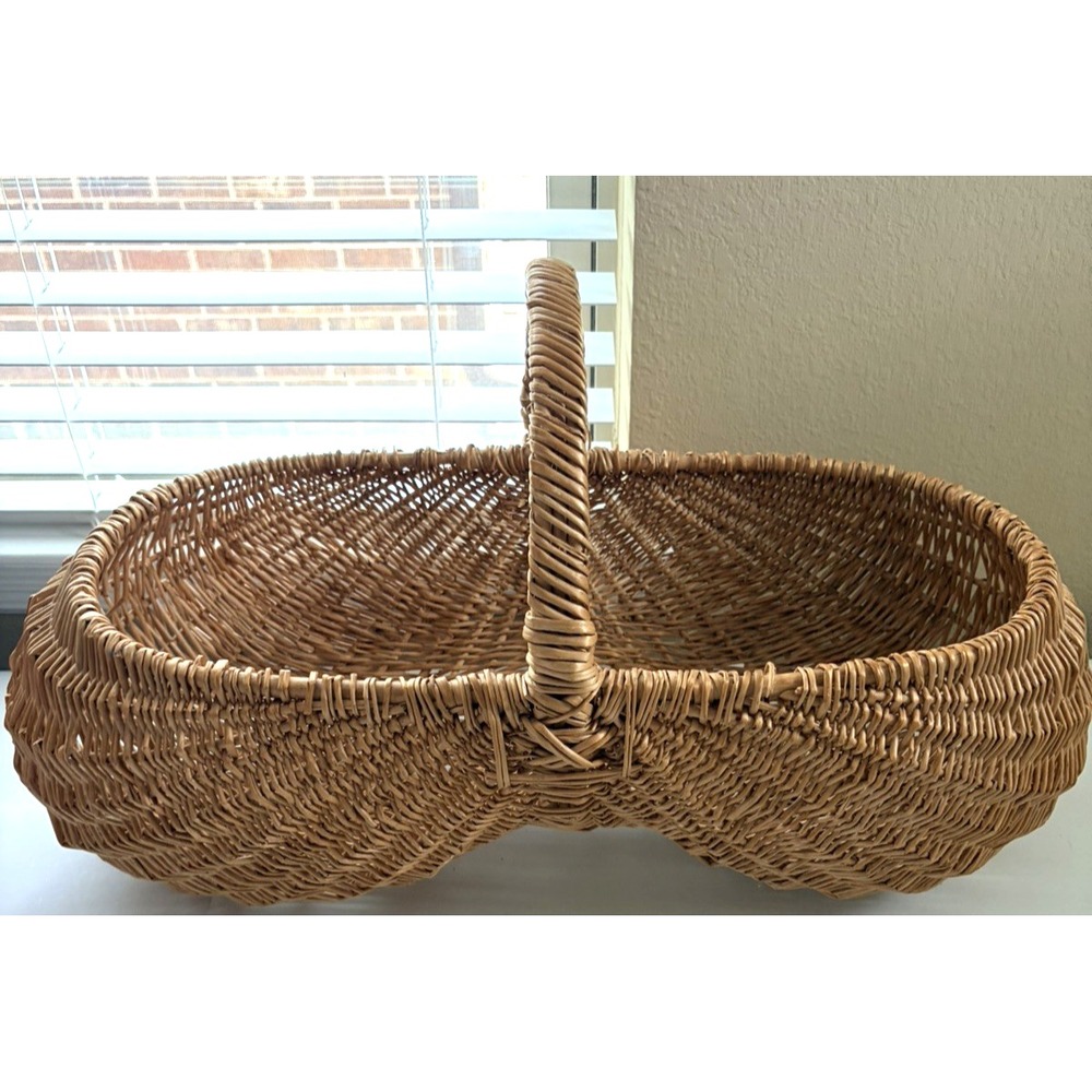 Natural Large Handmade Rustic Basket